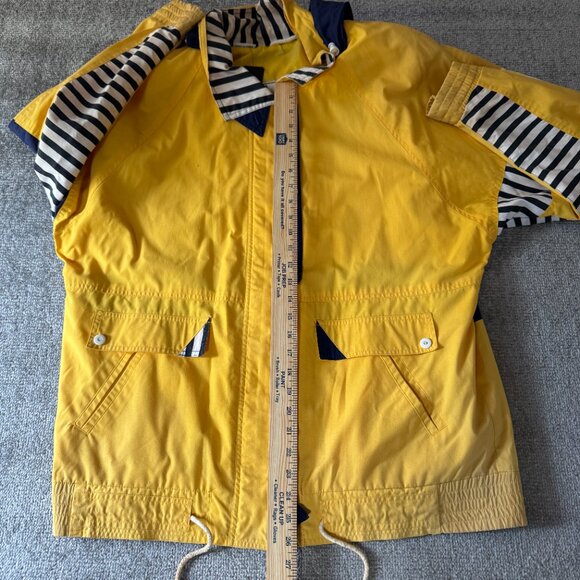 BRAEFAIR SPORT - Vintage Zip/Button Yellow/Navy/White Coat Men's Size Medium - Picture 6 of 10